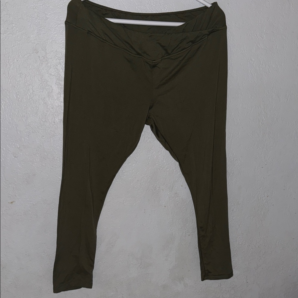 Hot Kiss Olive Green Leggings